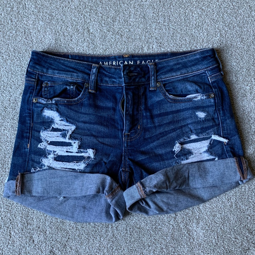 American Eagle MIDI Next Level Stretch Jean Shorts